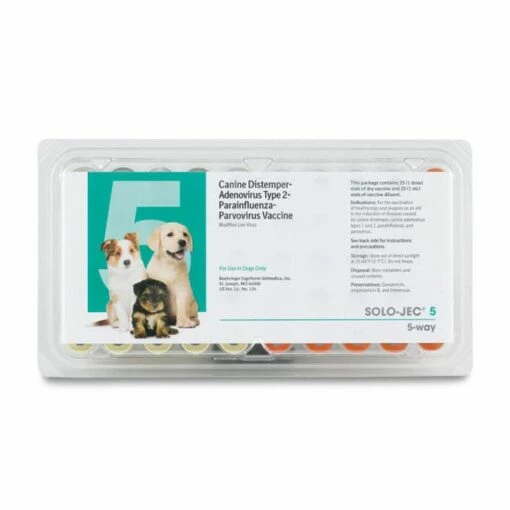 Solo-Jec® 5 Vaccine For Dogs - 25x1 Dose 7 Solo-Jec® 5 Vaccine For Dogs - 25x1 Dose -Revivalanimal Sales image 56