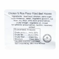 Chicken N Rice Flavored Stuffed Hooves - 20 Ct -Revivalanimal Sales image 8